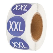 500 Pcs Clothing Labels, XXL Size Tag Garment Labels for Boutique, Blue