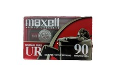 Sealed Maxell UR 90 Minute Blank Audio Cassette Tapes Normal Bias New Lot of 9