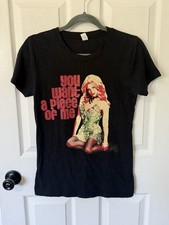Britney Spears "You Want a Piece of Me" 2009 Tour Black T-Shirt Size L