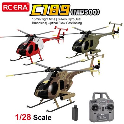 RC ERA C189（MD500）RC Helicopter 1/28 4CH Optical Flow