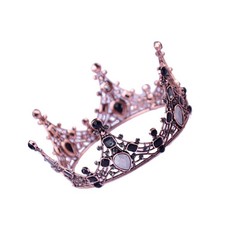 Multicolor Alloy Cake Crown Cake Topper Birthday Party Decoration
