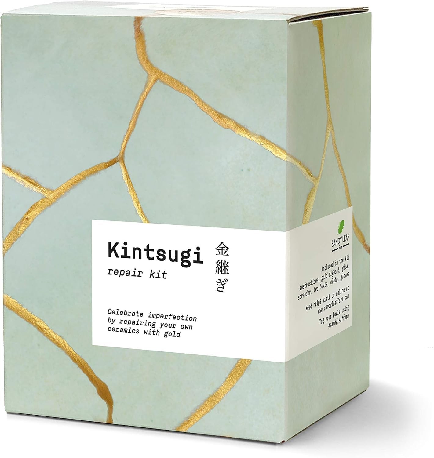 Sandy Leaf Farm Kintsugi Repair Kit - Your own Ceramics Small, Gold