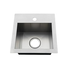 Kingston Brass Uptowne 15" Undermount Single Basin Stainless Steel