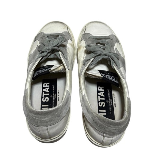 GOLDEN GOOSE GGDB HI STAR White Leather EU:37 US:7 Women Sneakers - Picture 6 of 8
