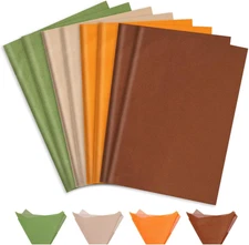 60 Sheets Fall Tissue Papers Maroon Orange White Sage Green Wrapping Paper Decor