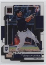 2022 Panini Chronicles Clearly Donruss Red 63/100 Chas McCormick #11 02l6