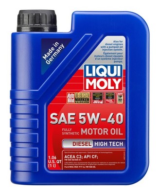Liqui Moly 20006 Engine Motor Oil - Diesel High Tech 5W-40 (1 L)