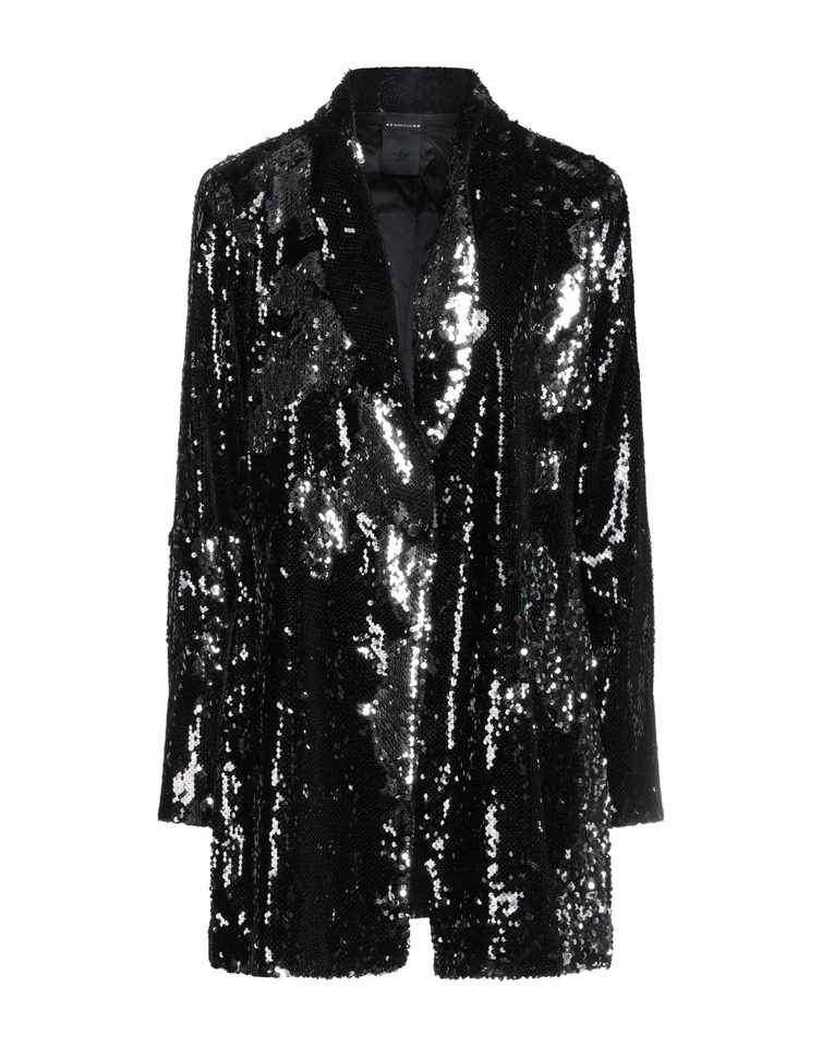 RRP €332 MARC ELLIS Blazer Jacket Size S Double Side Sequins Single Breasted - Image 3 of 4