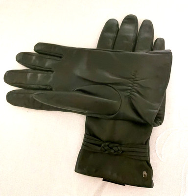 Echtleder Damenhandschuhe von Roeckl in Größe 7 ½, schwarz, weich und warm