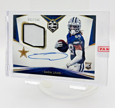 2020 Panini Limited CeeDee Lamb RPA /149  On-Card Auto Patch RC Cowboys Rookie
