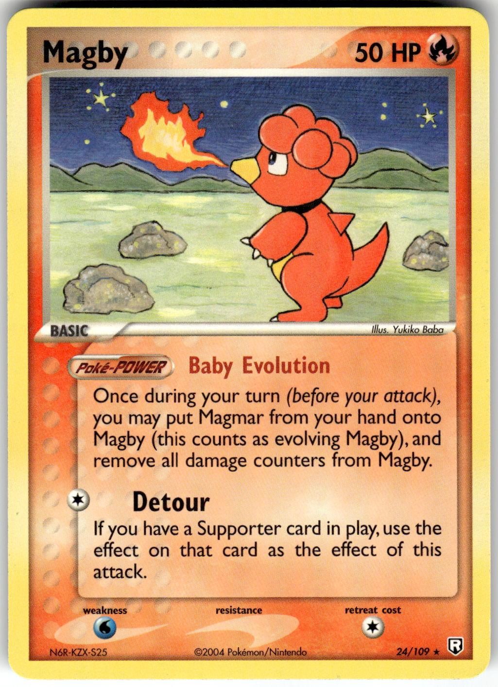 Magby 24/109 Team Rocket Returns Pokemon NM Fast Ship