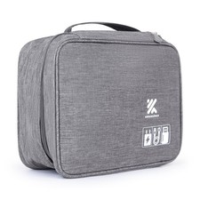 Travel Cable Organizer Bag for Adapters, Cords, and Phone, Mobile Device, Gam...