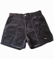 Vintage Ocean Pacific Corduroy Shorts Mens 31 Black Surf OP 90s
