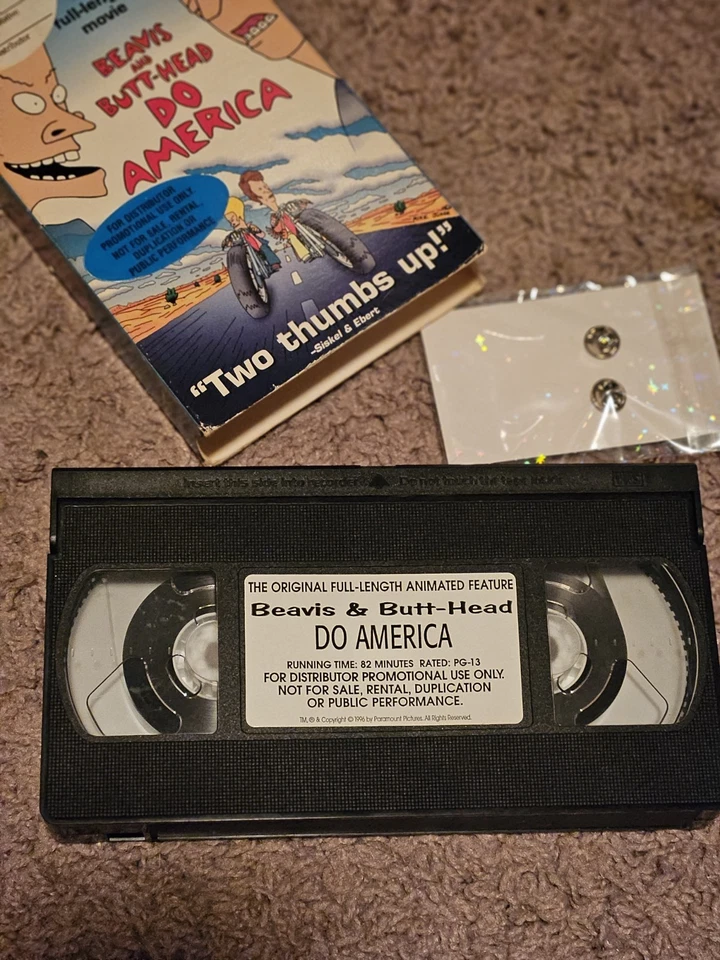 Beavis and Butthead Do America VHS Promo Screener Timecode & pin - Image 2 of 3