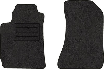Fußmatten Velours Autoteppich passend für ALFA Romeo 159 vorne schwarz