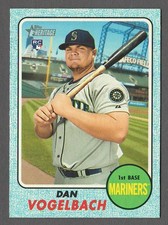 DAN VOGELBACH 2017 Topps Heritage BLUE Parallel RC #613 Mariners Rookie PR /50