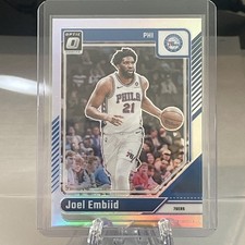 2024-25 Panini Donruss Optic - Joel Embiid #19 Silver  Prizm Philadelphia 76ers