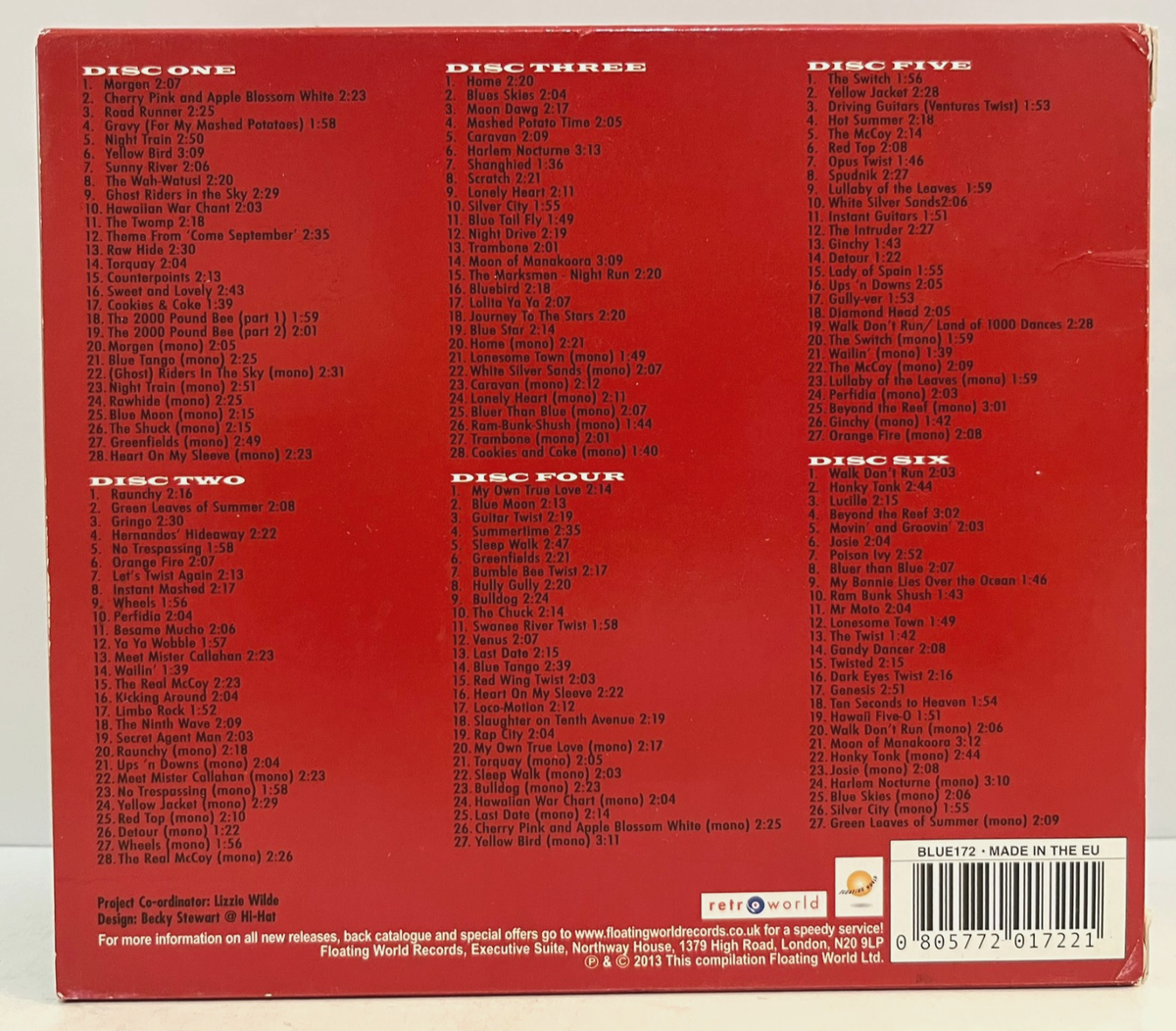 THE VENTURES - Big Box Of (6 Discs) (UK) - Compact Disc CD