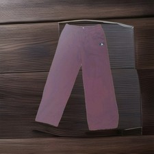 Reebok Woman's Burgundy Fleece Sweatpants M Drawstring Elastic Waist Back Pocket