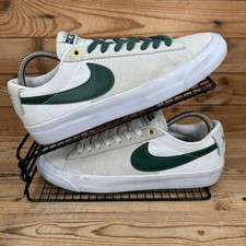 Nike Trainers Mens Size UK 8 SB Zoom Blazer Low Pro GT White Green Skater Shoes