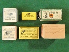 Antique - Vintage Dental Supplies ~ Polishing Cups & Brushes, Sprues Dentist Lot