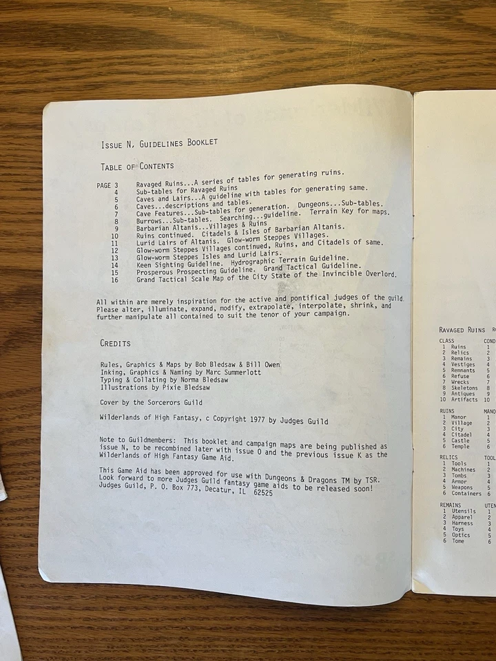 Wilderlands of High Fantasy Judges Guild Dungeons & Dragons 100 % completo con mapas Foto 4 de 4