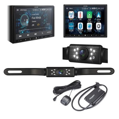 Alpine ILX-W670 7'' Digital Multimedia Receiver & License Plate Camera & SiriusXM