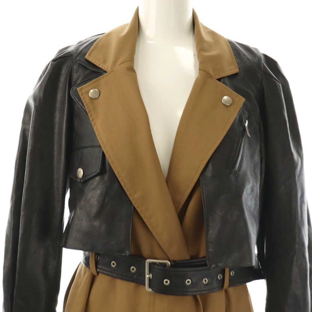 Ameri VINTAGE Riders Docking Coat Long Black Came… - image 5