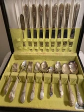 Silverplate Flatware by The International Silver Company in "Springtime" Pattern