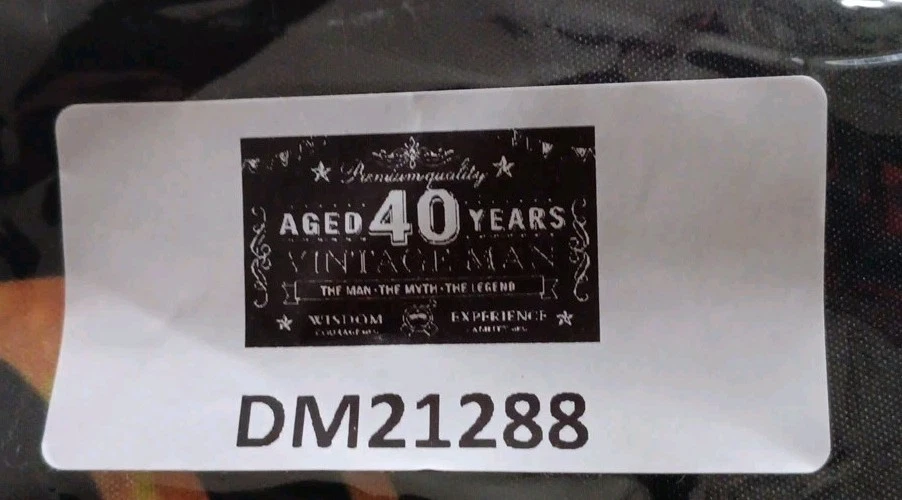 Decoraciones de pancarta de feliz 40 cumpleaños para hombre, oro negro vintage 40 🔥 Foto 4 de 4