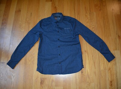 men Hallinger long sleeve dress shirt size M