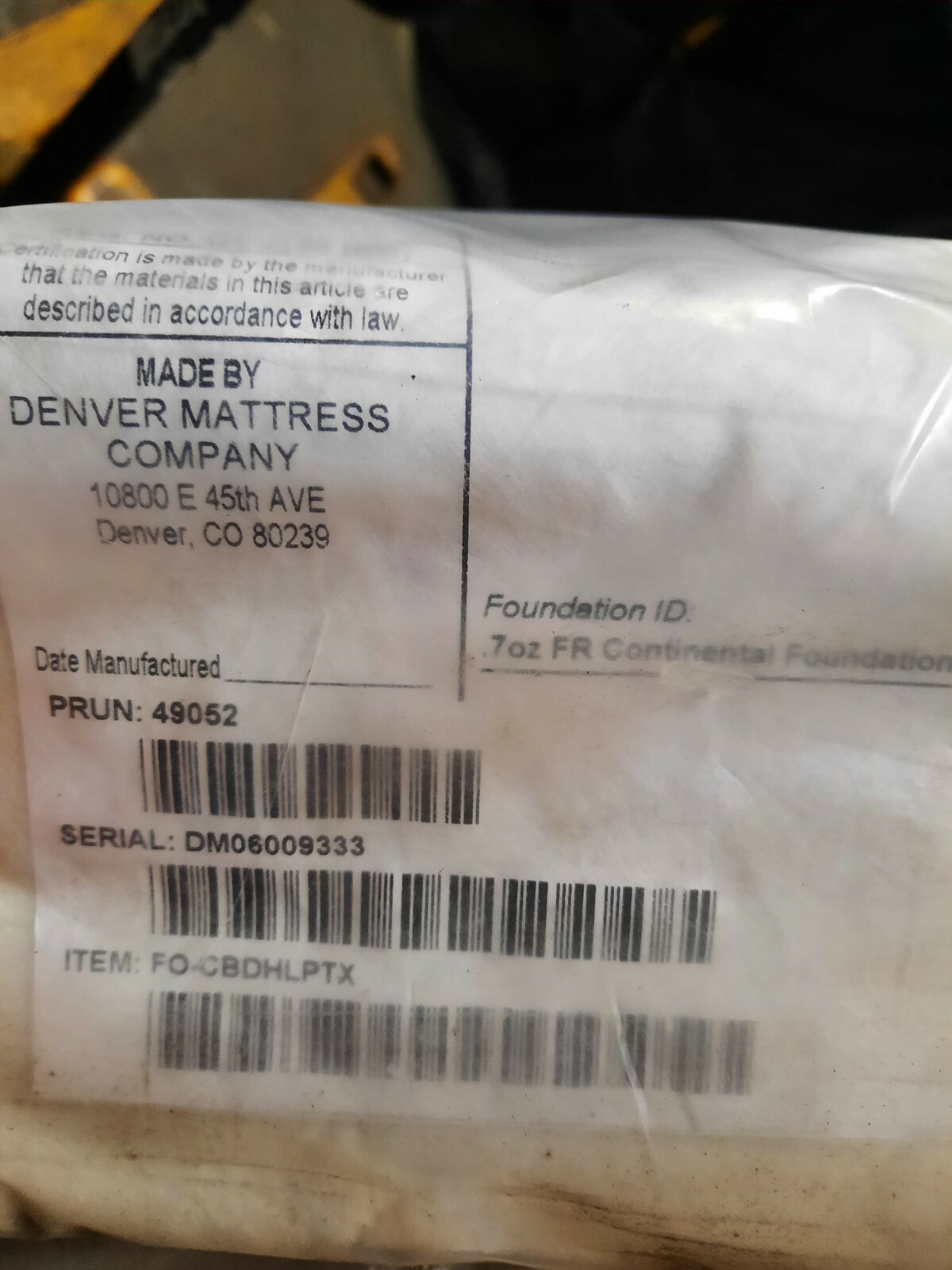 Denver Mattress Company King Split Boxspring Standard eBay