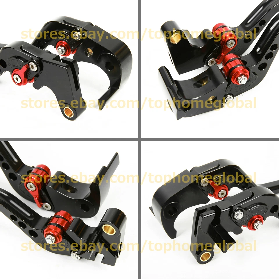 Palancas de freno de embrague corto negras CNC para HONDA CBR1000RR FIREBLADE 2008-2020  Foto 4 de 4