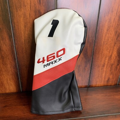 Tourmax Maxx 1 Head Cover Black White Red 3 Driver 1 Wood Head Cover 460cc