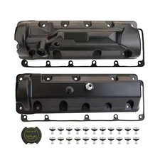 MITZONE Aluminum Engine Valve Covers Compatible with 2006-2014 Ford F-150 E-1...