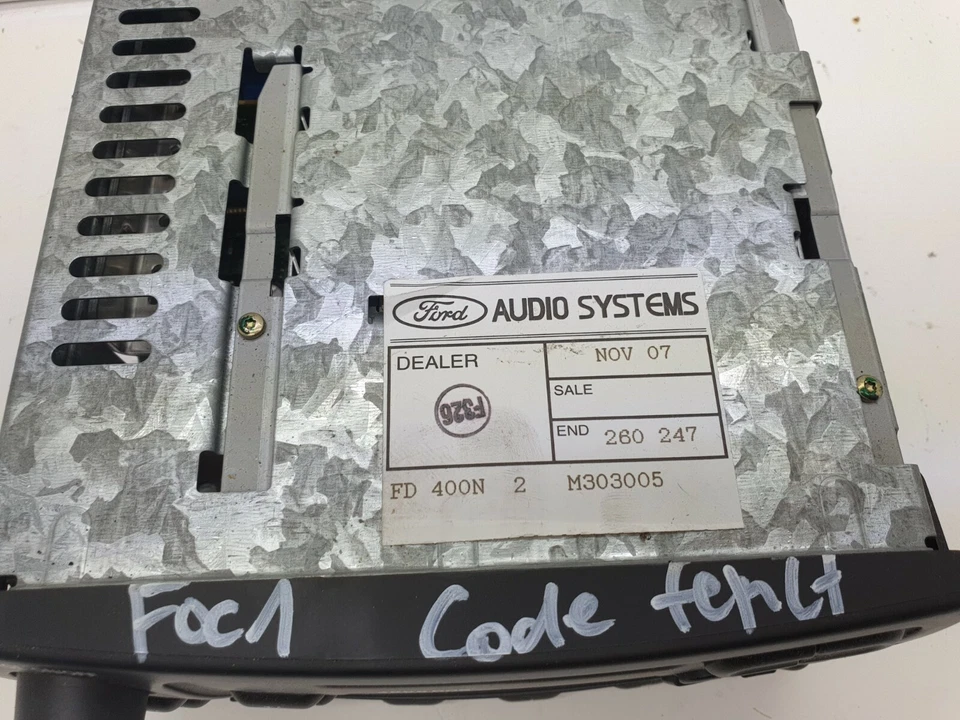 Ford Focus 1 4000RDS Autoradio Kassettenradio Radio "mit CODE" YS6F18K876DA - Bild 4 von 4