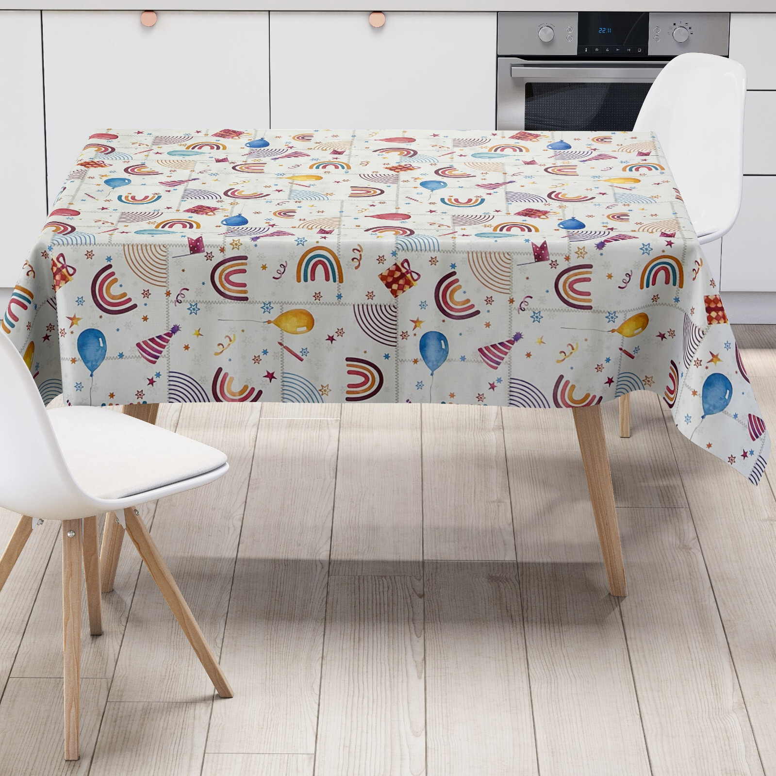Nappe En Toile Cirée Lavable Au Mètre, Sans Pvc, Bord Coupé, Louise, 160 X 137 Cm[J20011