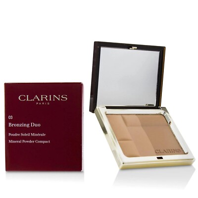 Clarins Bronzing Duo Mineral Powder Compact Size 17 g / 0.6 Oz Choose Your Shade