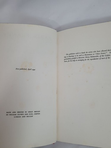 Paris France; Gertrude Stein; First U.K. Edition - Picture 6 of 9