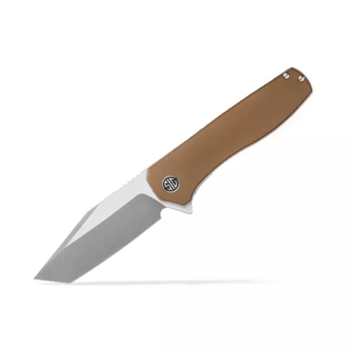 EIKONIC/SIG SAUER 3.4" Tanto Nitro-V Pocket Knife, Coyote Brown G10 #XI6SBRN