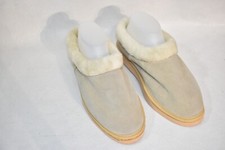 Slippers Beige Size Large Leather Women's