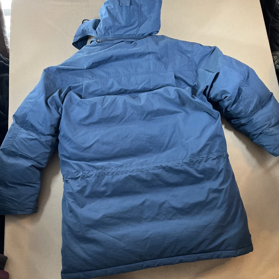 LL Bean Baxter State Goose Down Parka Jacket Mens Sz L Tall Blue Hooded 0CS39 - Image 3 of 4