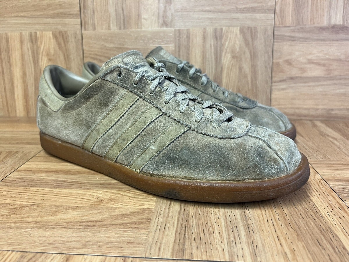 RARE? Sz 10 - Adidas Saratoga Sand Made in France Leather GUM 
