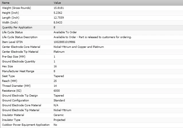 8 piezas bujías Bosch Platinum para Dodge Charger V8-6,1 L 2006-2010 Foto 3 de 4
