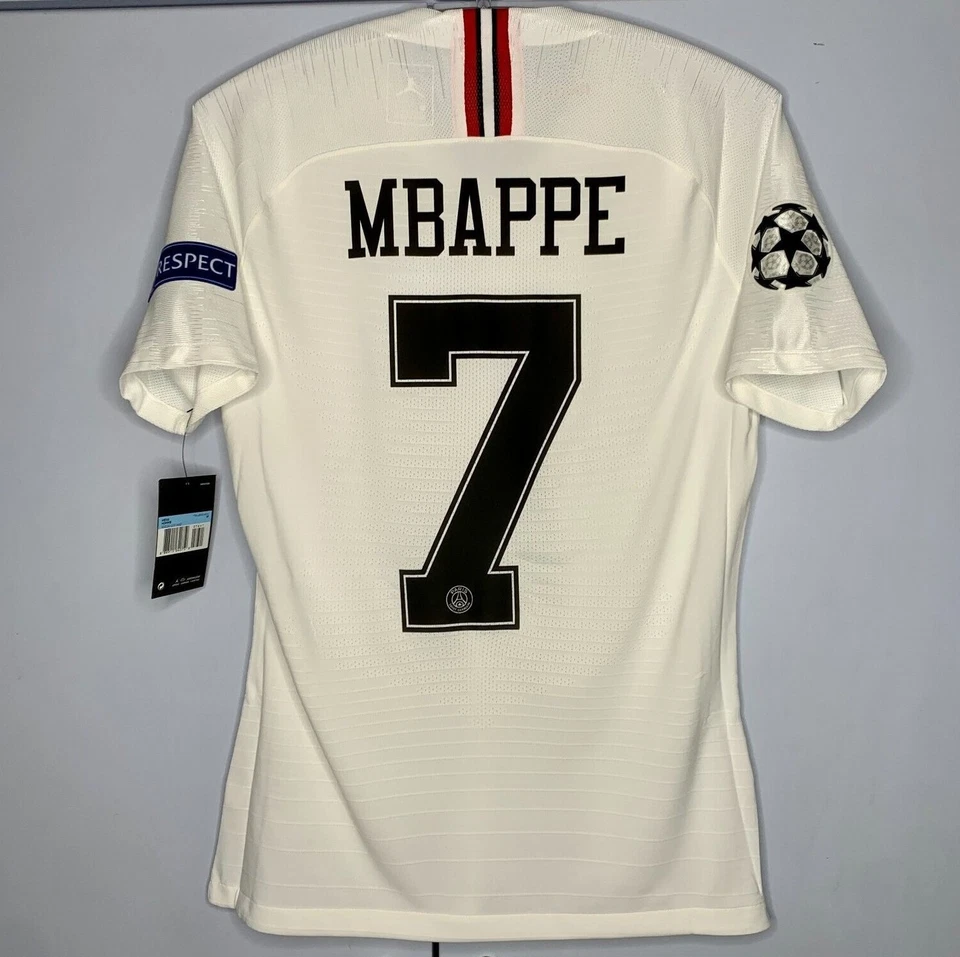Maillot de Football PSG MBAPPE STOCK PRO 2018 2019 jordan messi Player Issue - Photo 1/4