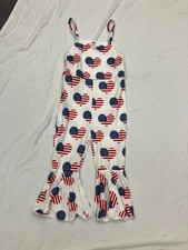 Baby Girl 4th of July Independence Day Casual Summer Clothes Toddler Kid 4-5 yr
