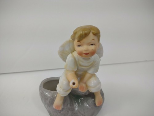 Vintage Uoagco China Hand painted Japan Planter Boy Finishing figurine porcelain - Picture 8 of 8