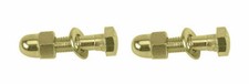 ABSOLUTE GENUINE STEEL SEATPOST BINDER BOLT & NUT HEX HEAD IN GOLD SOLD BY PAIR.
