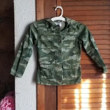 Old Navy girls size 8 cotton hooded camo jacket
