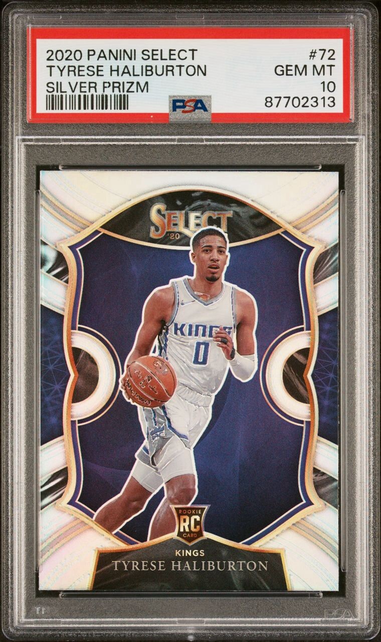 2020 Panini Select TYRESE HALIBURTON Silver Prizm #72 Rookie RC PSA 10 Gem Mint